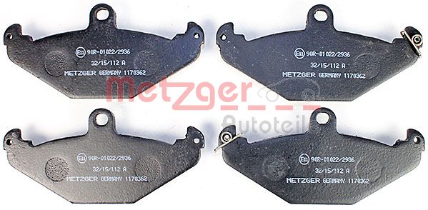 METZGER 1170362 Bremsbelagsatz, Scheibenbremse